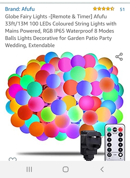 String of festoon lights for garage?