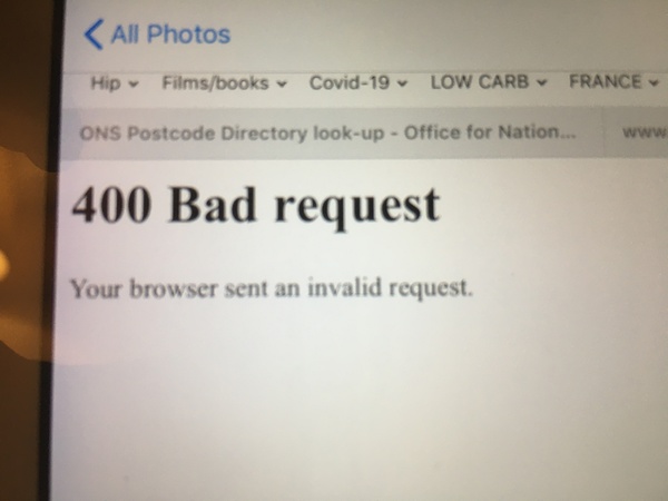 400 bad request