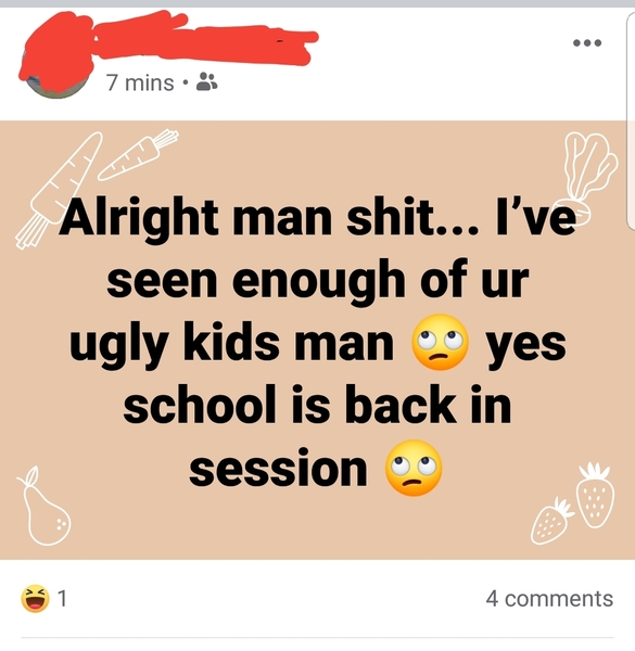 Calling people's kids ugly. AIBU to think this is low?
