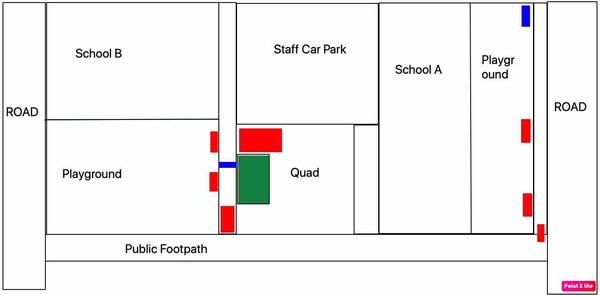 social distancing at pick up and drop off time