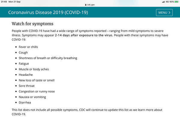 To assume my cough is because I have a cold