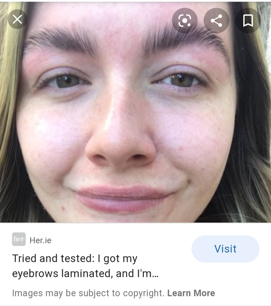 To think that all the young ladies have the sane eyebrows nowadays.