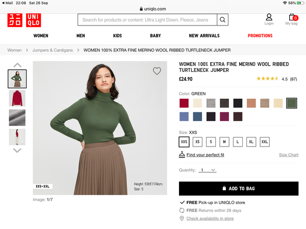 Emerald green clothes - anyone seen anything?