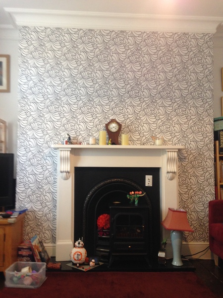 Accent chimney breast