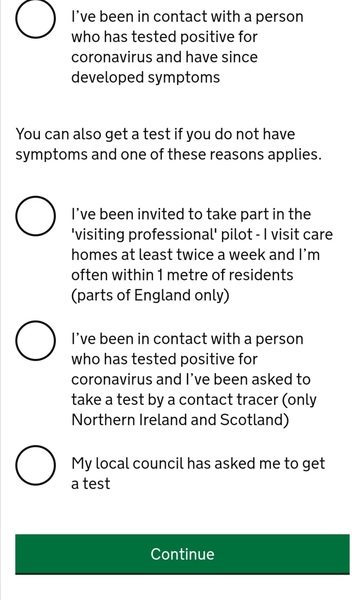 Zoe app test booking