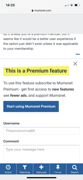 So the ability to see an OPs posts is now a Premium feature by the back door?