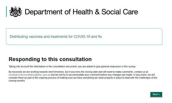 Government proposal around distributing unlicensed covid-19 vaccine