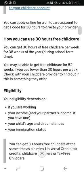 Nursery 30hrs Free Excess Charges