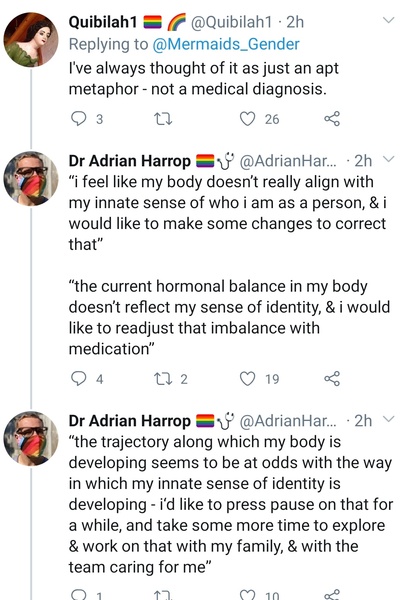 Mermaids and the evolving understanding of gender identity.