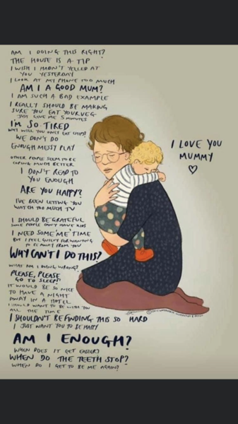 To ask what you find the hardest thing about being a mum