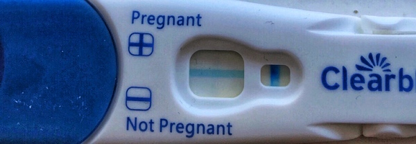 Almost invisible line at 7dpo??