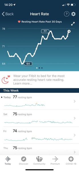 Tracking your cycle and possible BFP using RHR - part 3