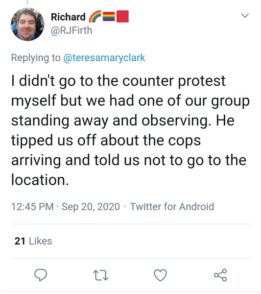 Kelly-Jay currently being arrested in Leeds
