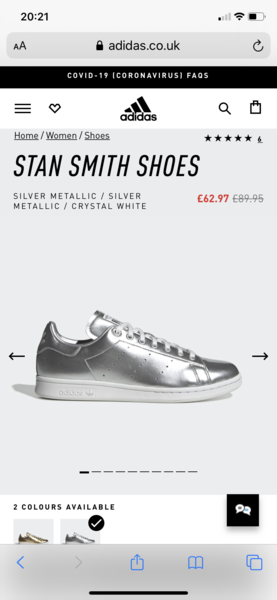 Stan Smith in silver