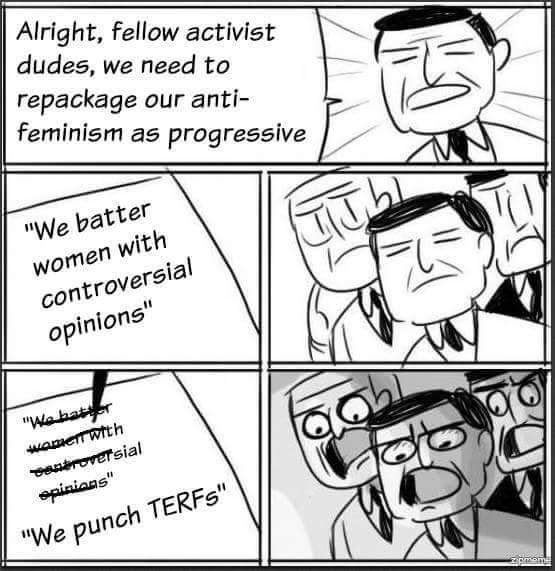 Just been called a TERF for the first time - do I get a badge or something?