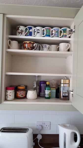 To keep bread in cupboard or drawer