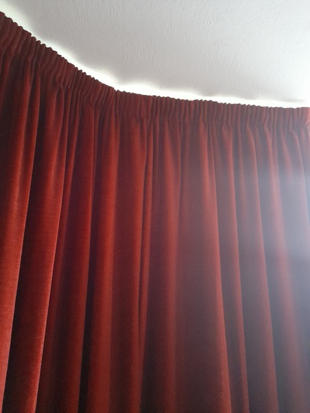Curtain track and blocking light