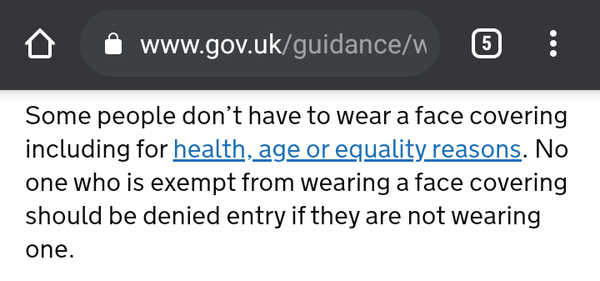 Supermarket refuses service without mask