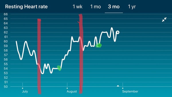 Tracking your cycle and possible BFP using RHR - part 3