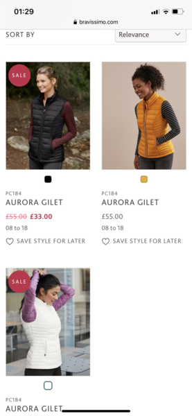 Gilet for those with big bust (not remotely high fashion)!
