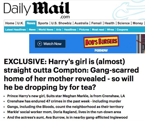 Harry and Meghan, the one where every poster respects each other.
