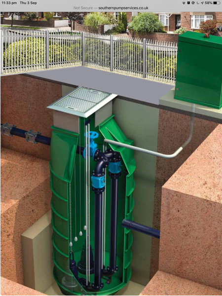 To reduce our house offer because of undisclosed sewage pumping station in the garden