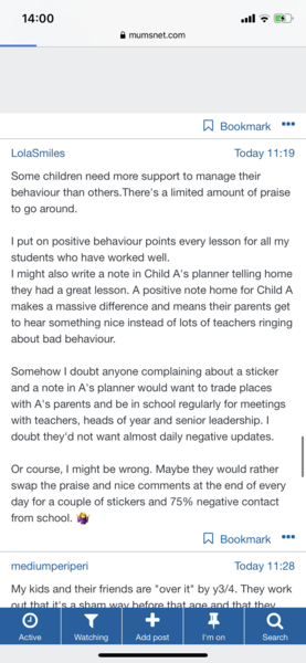 Badly behaved children getting all the rewards at school
