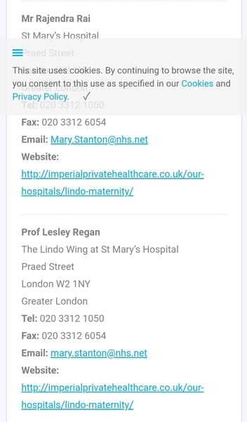 3 miscarriages, can anyone recommend any private hospital/clinics for investigation in london