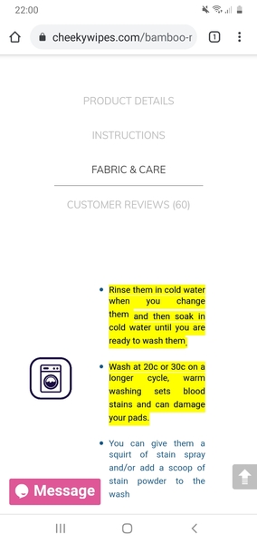 Reuseable sanitary protection?