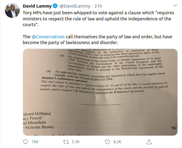 Westministenders: Brevid