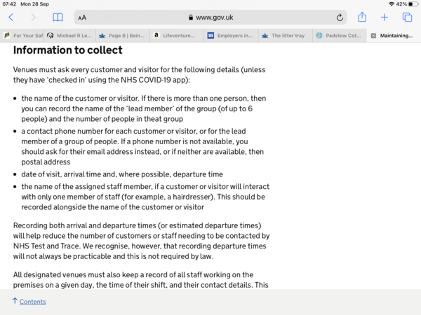 Being denied entry because you dont have the track and trace app?