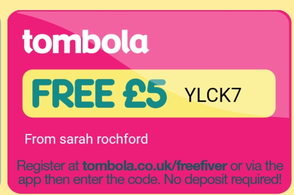 Tombola free £5 code