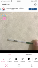 Faint positive after heavy bleed?