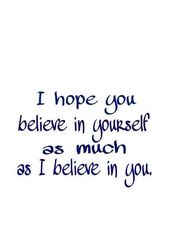 Teaching children to believe in themselves