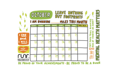 October Running in aid of Mind - Leave only footprints