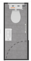 Slimmest cloakroom basin
