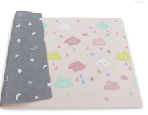 Can I have a rainbow/cloud themed nursery with dark brown furniture?