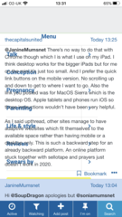 Viewing the desktop and mobile versions of Mumsnet