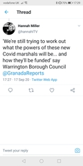Warrington. Unofficial Lockdown Request.