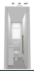 Slimmest cloakroom basin