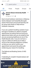 Police scanning cars in a retail park to make sure shoppers are local