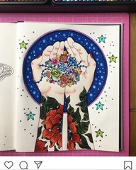 Adult colouring in