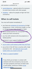 Help! Student nurse and symptomatic partner