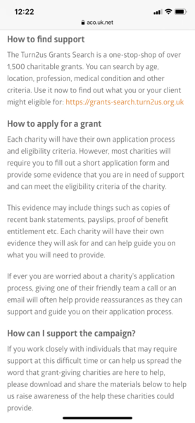 MNHQ here: A list of grants available from charities to help pay for daily essentials and more