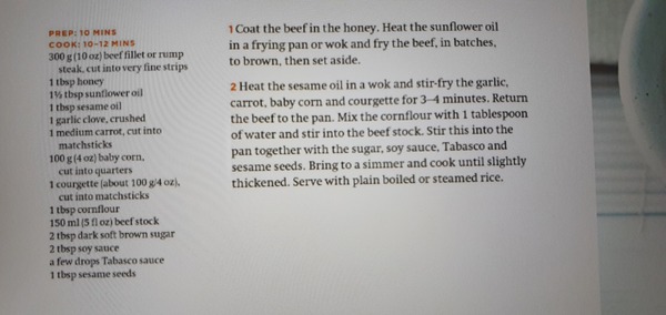 Can you give me your favourite stir fried beef recipes please?