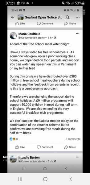 To want everyone to know the names of the MPs who voted against feeding hungry children?