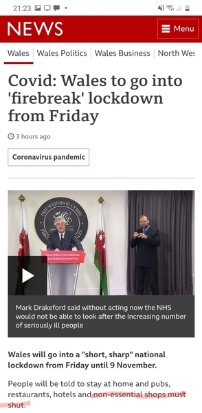 To feel uncomfortable being asked to work throughout the upcoming Welsh lockdown?