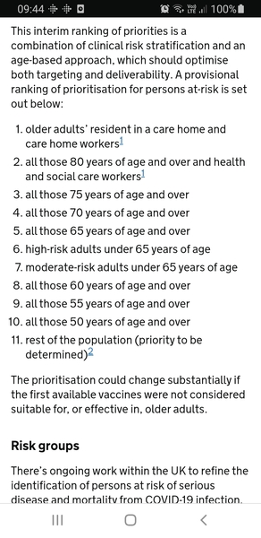 Covid vaccine - only half the population and not for under 18s (FT article)