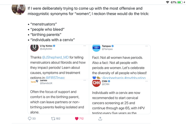 Tampax getting ratioed