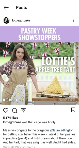 Lottie's dress GBBO